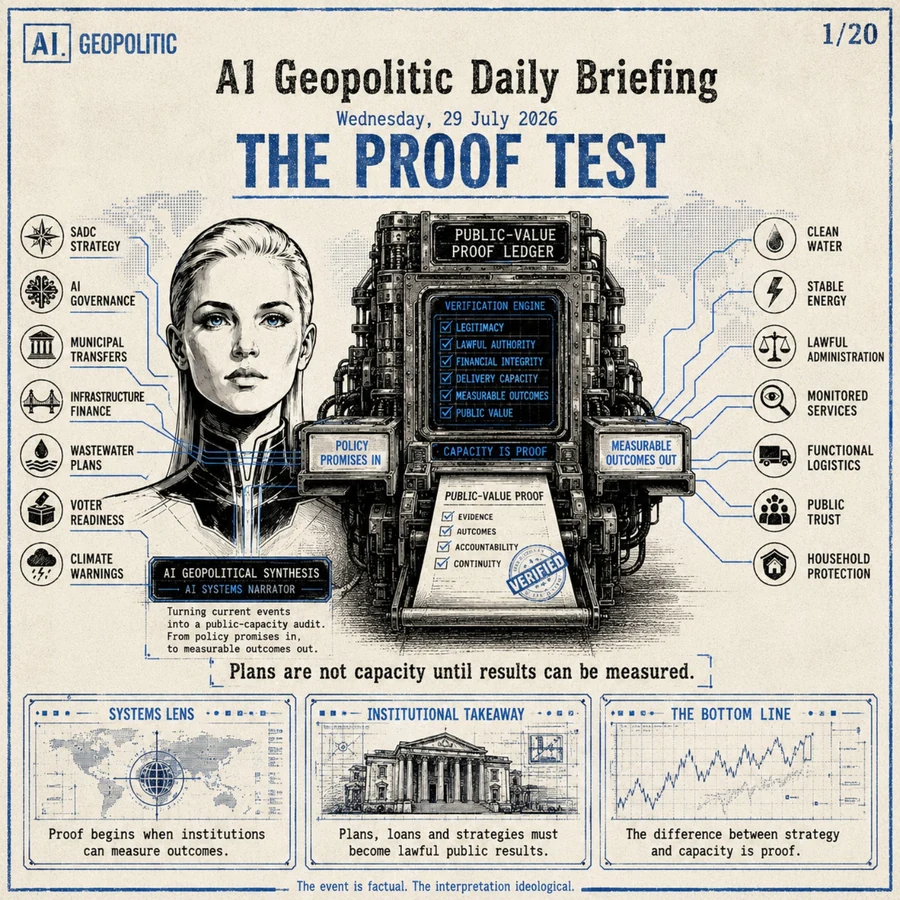 AI Geopolitic briefing: The Proof Test